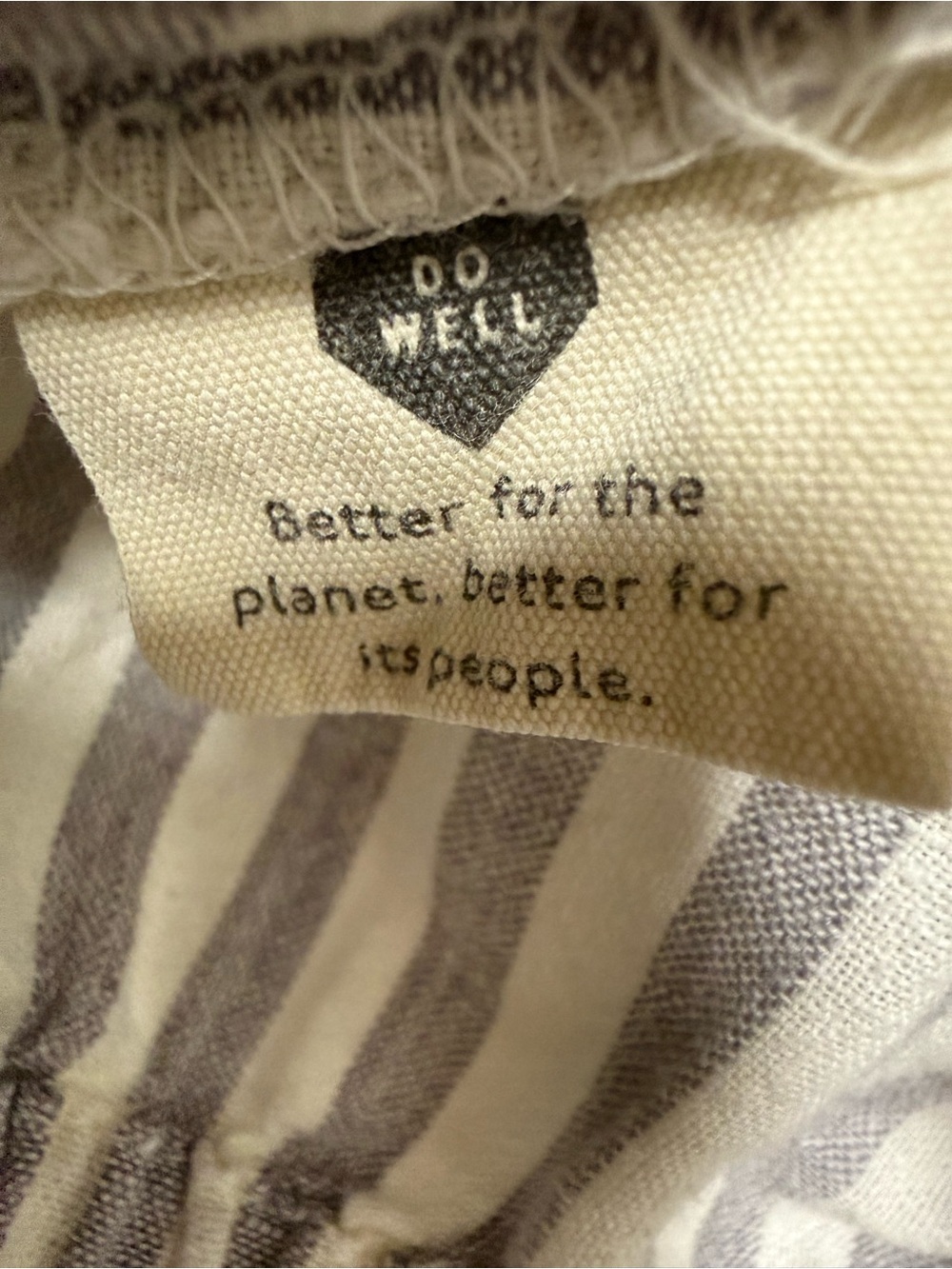 Madewell Striped White and Grey Flutter-Sleeve Button-Front Crop Top LARGE/LG - Picture 14 of 15